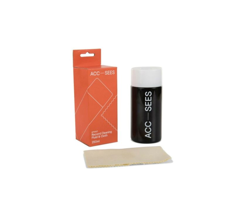 Acc-Sees Vinyl Record Cleaning Fluid & Cloth APV007 (250ml)
