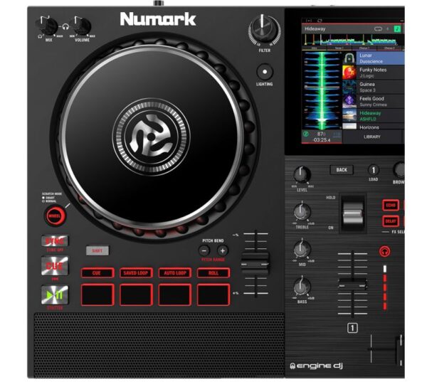 Numark Mixstream Pro + Standalone Streaming DJ Controller with WiFi and Speakers