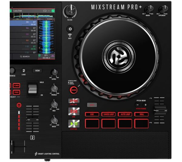 Numark Mixstream Pro + Standalone Streaming DJ Controller with WiFi and Speakers