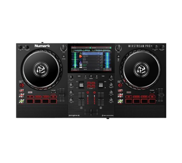 Numark Mixstream Pro + Standalone Streaming DJ Controller with WiFi and Speakers
