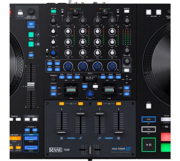 RANE FOUR Advanced 4 Channel Stems DJ Controller